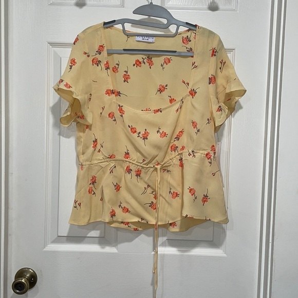 Flynn Skye Kingsley Top Sunshine Blooms Sz M - Picture 5 of 11